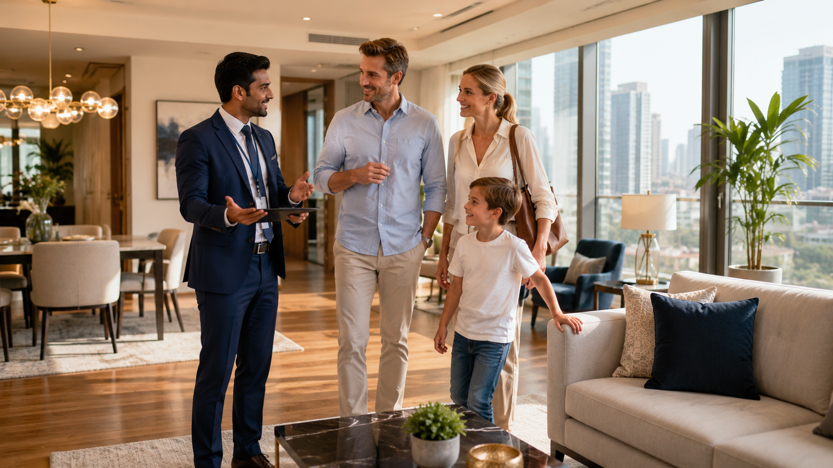 Home search program for expatriates — relocation consultant helping assignees find suitable housing